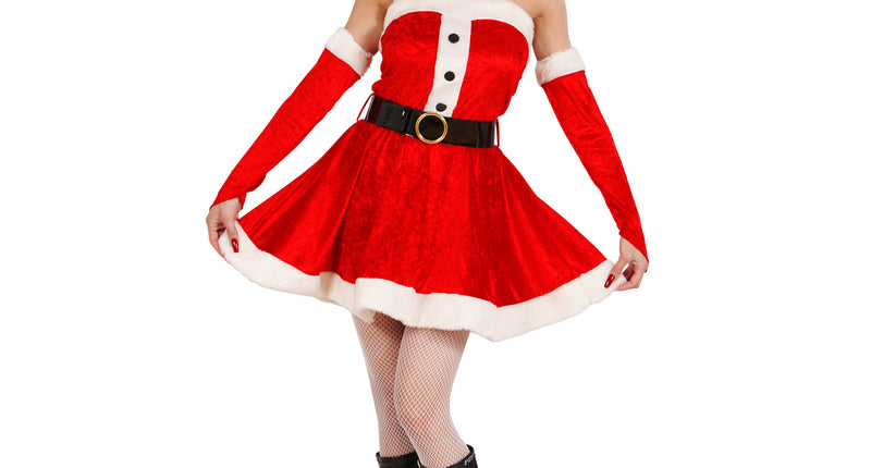 e-carnavalskleding-SYK Kerstjurkje Miss Santa dames