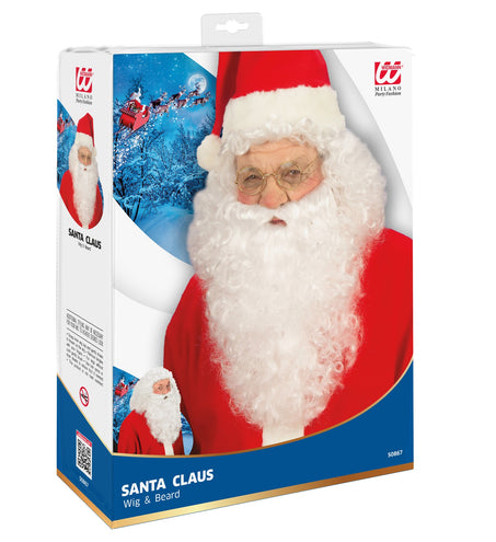e-carnavalskleding-SYK Kerstman baard set luxe
