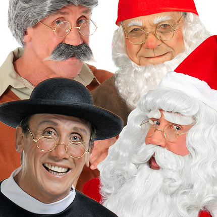 e-carnavalskleding-SYK Kerstman bril goud budget
