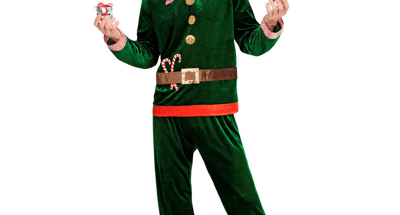 e-carnavalskleding-SYK Kerstman elf pak voor volwassenen