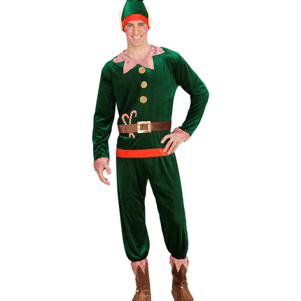 e-carnavalskleding-SYK Kerstman elf pak voor volwassenen