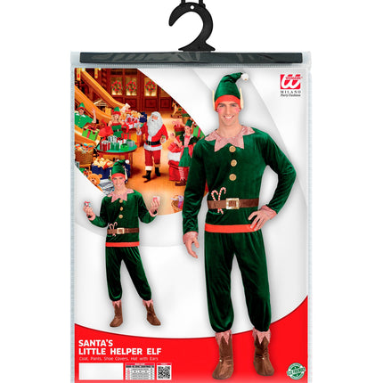 e-carnavalskleding-SYK Kerstman elf pak voor volwassenen