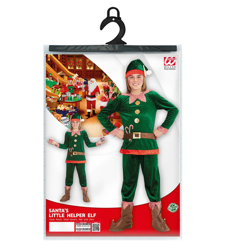 e-carnavalskleding-SYK Kerstman elfje kostuum voor kids