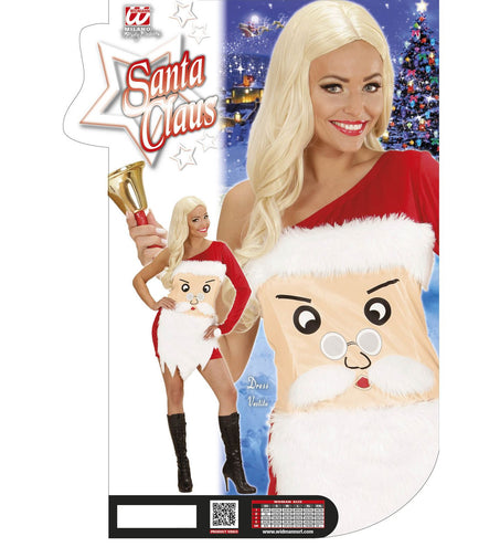 e-carnavalskleding-SYK Kerstman jurkje dames
