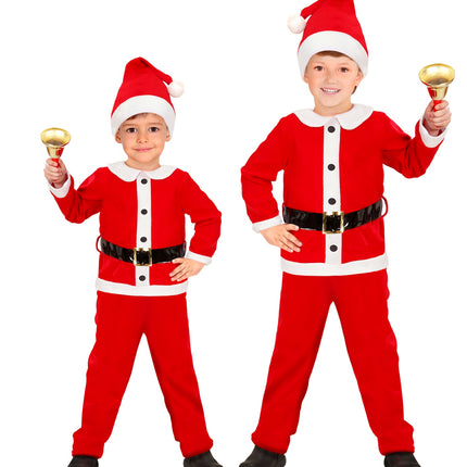 e-carnavalskleding-SYK Kerstman pak Santa kinderen