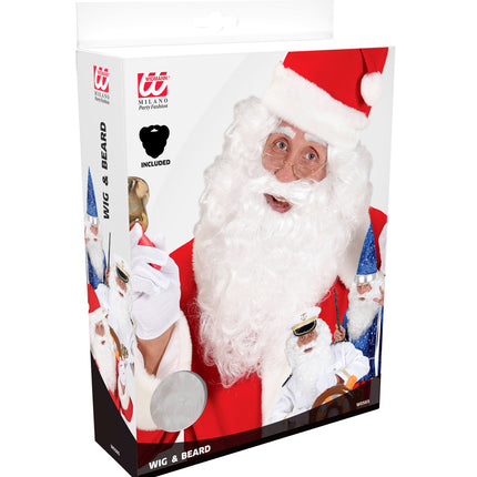 e-carnavalskleding-SYK Kerstman pruik met baard