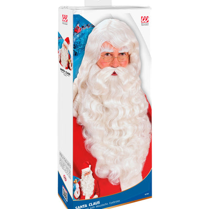 e-carnavalskleding-SYK Kerstman pruik met baard deluxe
