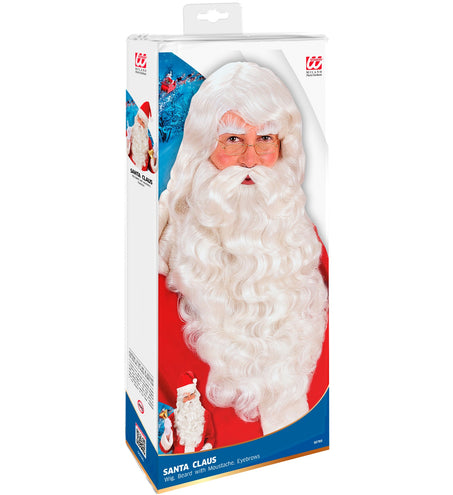 e-carnavalskleding-SYK Kerstman pruik met baard deluxe