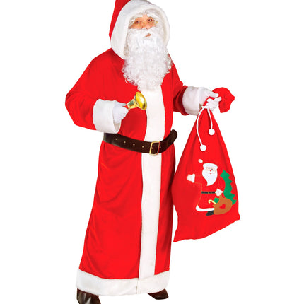 e-carnavalskleding-SYK Kerstman zak met opdruk rood