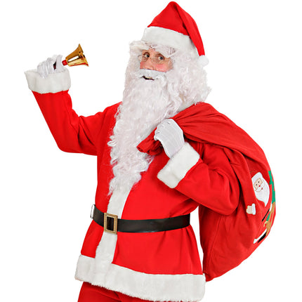 e-carnavalskleding-SYK Kerstman zak met opdruk rood
