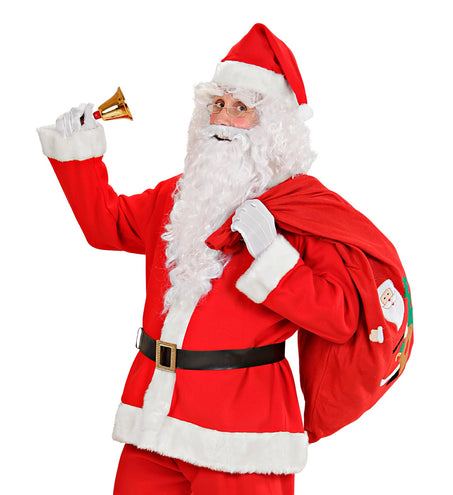 e-carnavalskleding-SYK Kerstman zak met opdruk rood