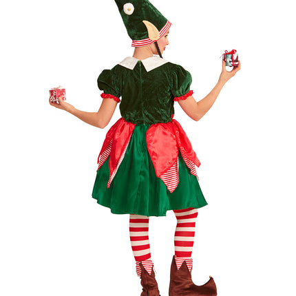 e-carnavalskleding-SYK Kerstmannen hulpje Elf met oortjes voor kids