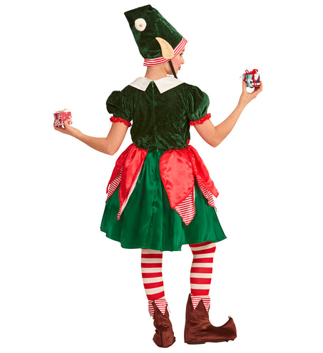 e-carnavalskleding-SYK Kerstmannen hulpje Elf met oortjes voor kids