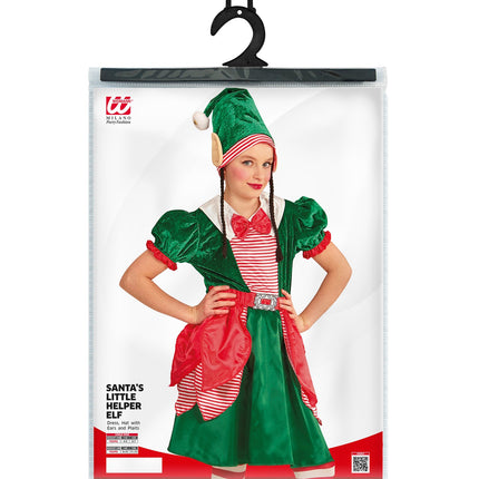 e-carnavalskleding-SYK Kerstmannen hulpje Elf met oortjes voor kids