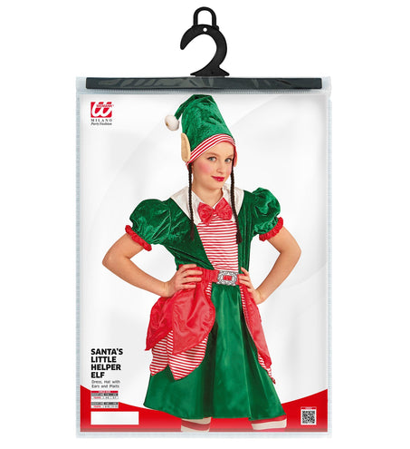 e-carnavalskleding-SYK Kerstmannen hulpje Elf met oortjes voor kids