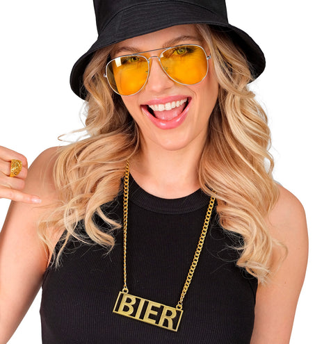 e-carnavalskleding-SYK Ketting bier goud