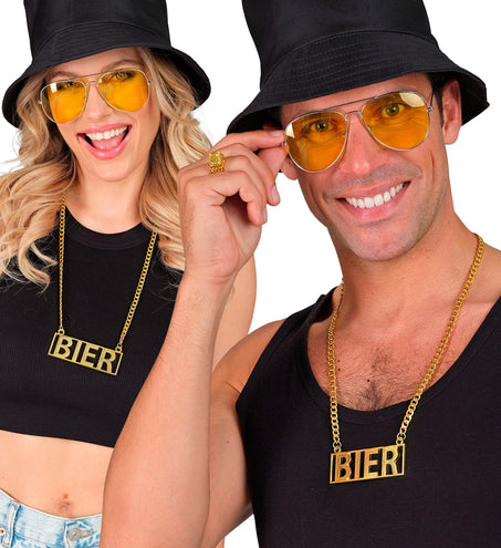 e-carnavalskleding-SYK Ketting bier goud