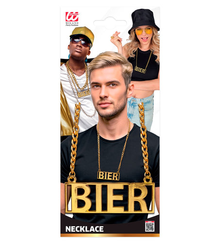 e-carnavalskleding-SYK Ketting bier goud