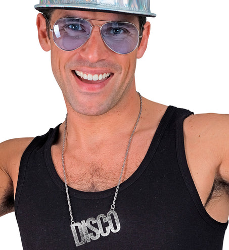 e-carnavalskleding-SYK Ketting disco zilver