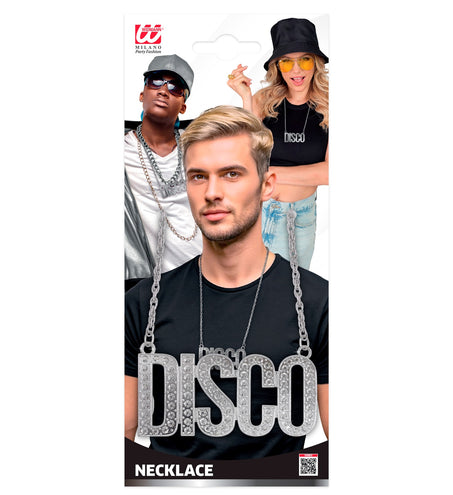 e-carnavalskleding-SYK Ketting disco zilver