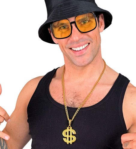 e-carnavalskleding-SYK Ketting dollar goud
