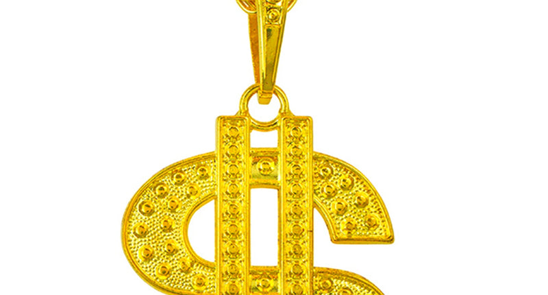 e-carnavalskleding-SYK Ketting dollar goud