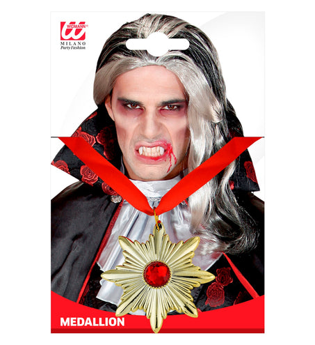 e-carnavalskleding-SYK Ketting Dracula medaillon