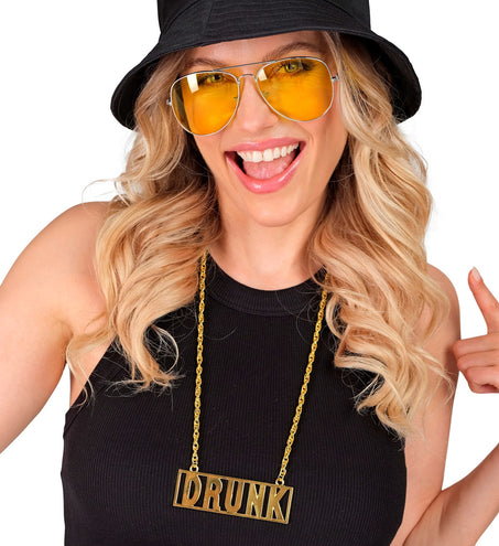 e-carnavalskleding-SYK Ketting drunk goud
