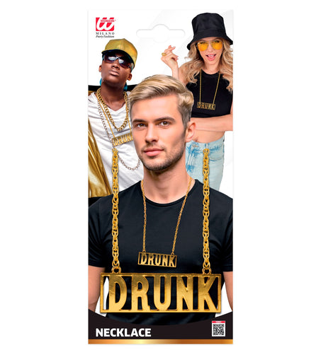 e-carnavalskleding-SYK Ketting drunk goud