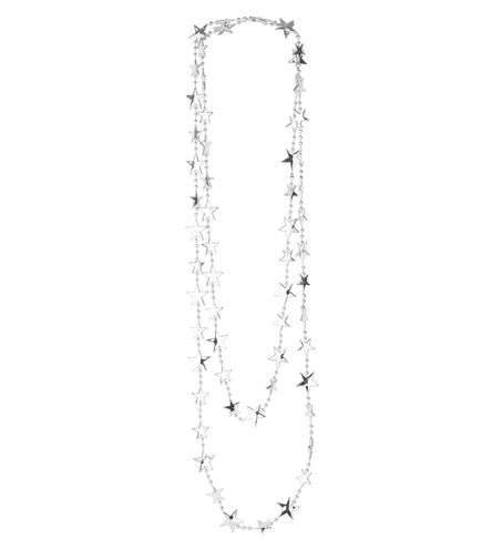 e-carnavalskleding-SYK Ketting kerststerren zilver