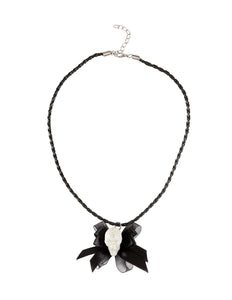 e-carnavalskleding-SYK Ketting met glitter schedel