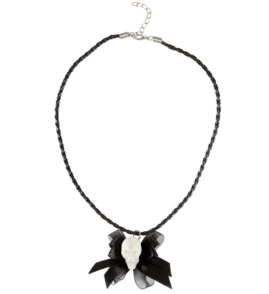 e-carnavalskleding-SYK Ketting met glitter schedel