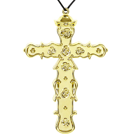 e-carnavalskleding-SYK Ketting met Kruis, Goud
