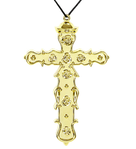 e-carnavalskleding-SYK Ketting met Kruis, Goud