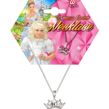 e-carnavalskleding-SYK Ketting met prinsessen kroon