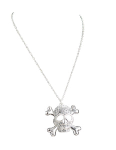 e-carnavalskleding-SYK Ketting piraat strass met doodskop