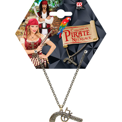 e-carnavalskleding-SYK Ketting piraten pistool