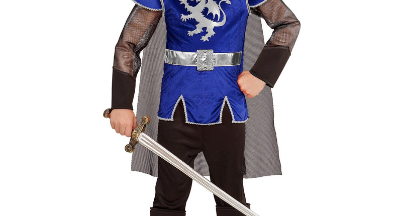 e-carnavalskleding-SYK King Arthur kostuum blauw kinderen