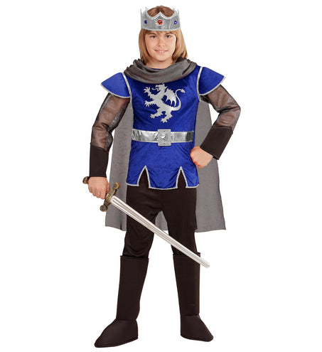 e-carnavalskleding-SYK King Arthur kostuum blauw kinderen