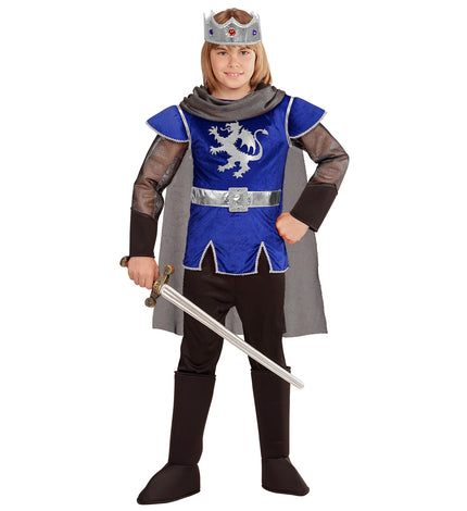 e-carnavalskleding-SYK King Arthur kostuum blauw kinderen