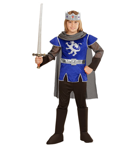 e-carnavalskleding-SYK King Arthur kostuum blauw kinderen