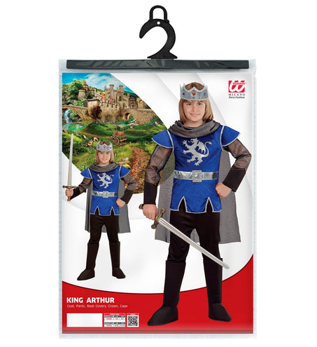 e-carnavalskleding-SYK King Arthur kostuum blauw kinderen