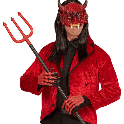 e-carnavalskleding-SYK Kinloos masker duivel rood