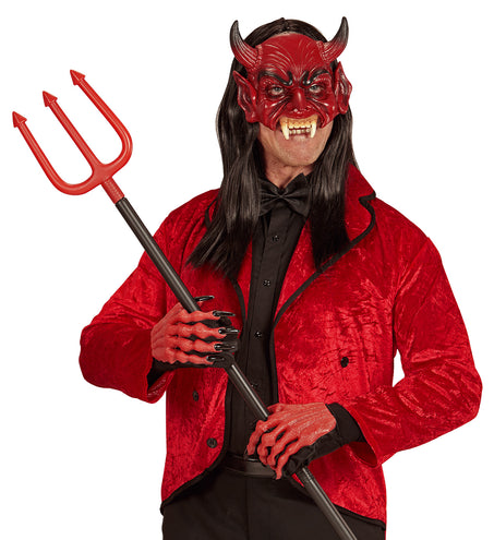 e-carnavalskleding-SYK Kinloos masker duivel rood