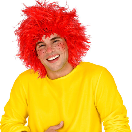 e-carnavalskleding-SYK Kobold kabouter pruik rood