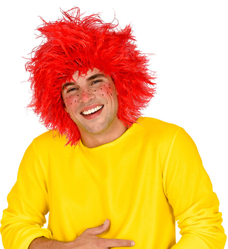 e-carnavalskleding-SYK Kobold kabouter pruik rood