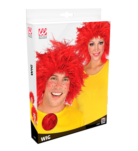 e-carnavalskleding-SYK Kobold kabouter pruik rood