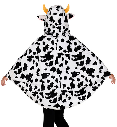 e-carnavalskleding-SYK Koeien poncho met muts kinderen