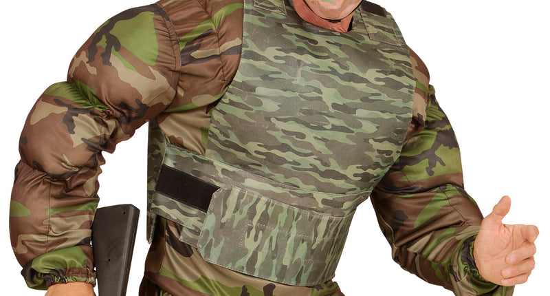 e-carnavalskleding-SYK Kogelwerend vest camouflage