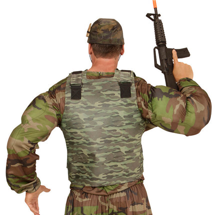 e-carnavalskleding-SYK Kogelwerend vest camouflage